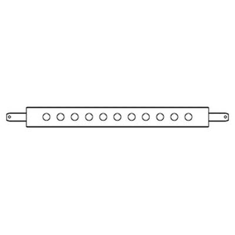 DB419 Fits CATegory I Black Drawbar 1" Thick 2.5" Wide 0.75" Holes 7/8" Pins