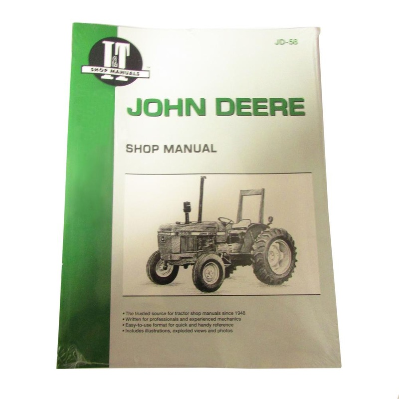 I&T Shop Manual Fits JD 58 Fits John Deere 2150 2155 2255 2350 2355 2550 2555