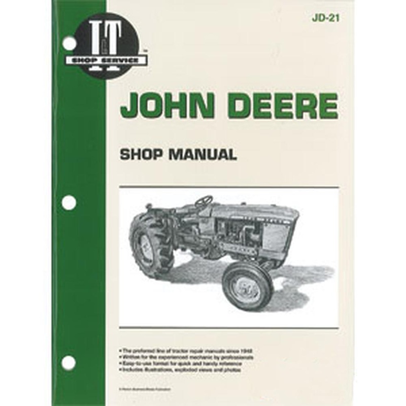 I&T Shop Sevice Manual Fits JD21 Fits John Deere Fits JD 1010 2010 Tractor Serie