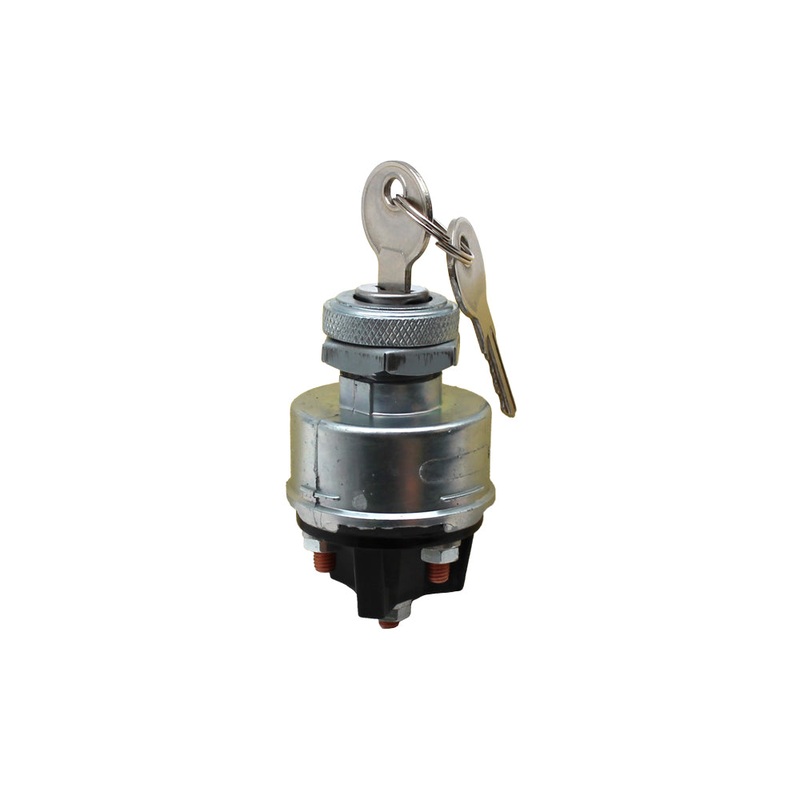 Key Switch Universal Fit 3/4" Thread 4 Stud Terminal 6/12V