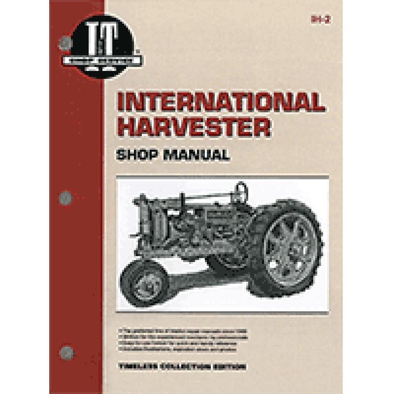 Shop Manual Collection I&T for IH-2 Fits International Harvester F20 F12 F14