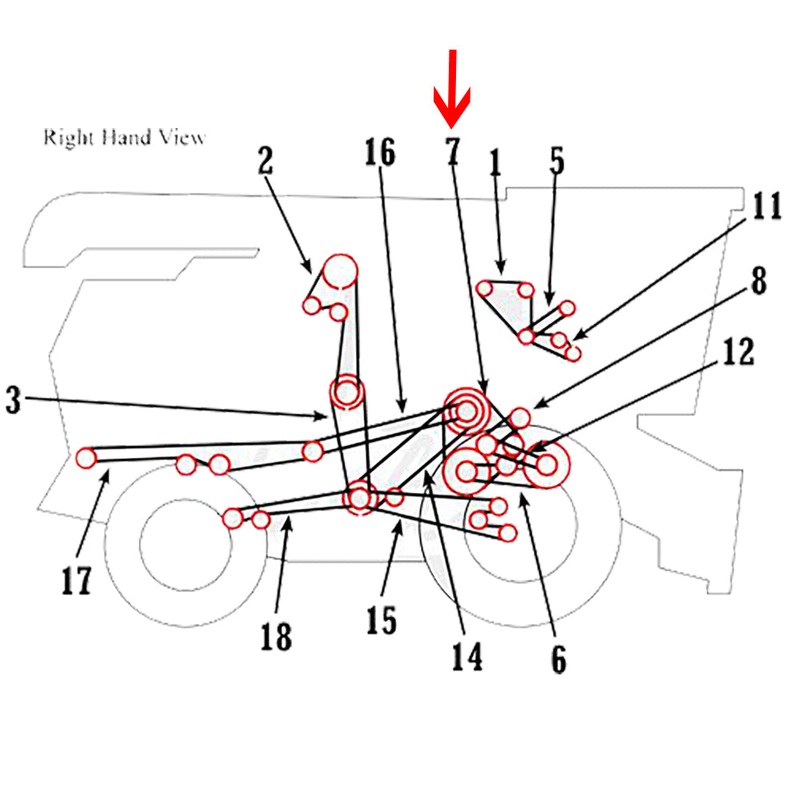 Fits John Deere Parts BELT TORQUE -SENSING DR. H161339 8820,7720,7700,6620,6600,