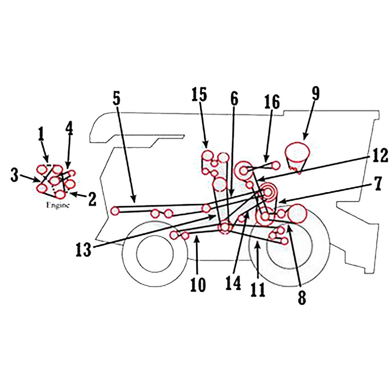 H108175 Multi-Groove Separator/Primary Countershaft Belt Fits John Deere Combine