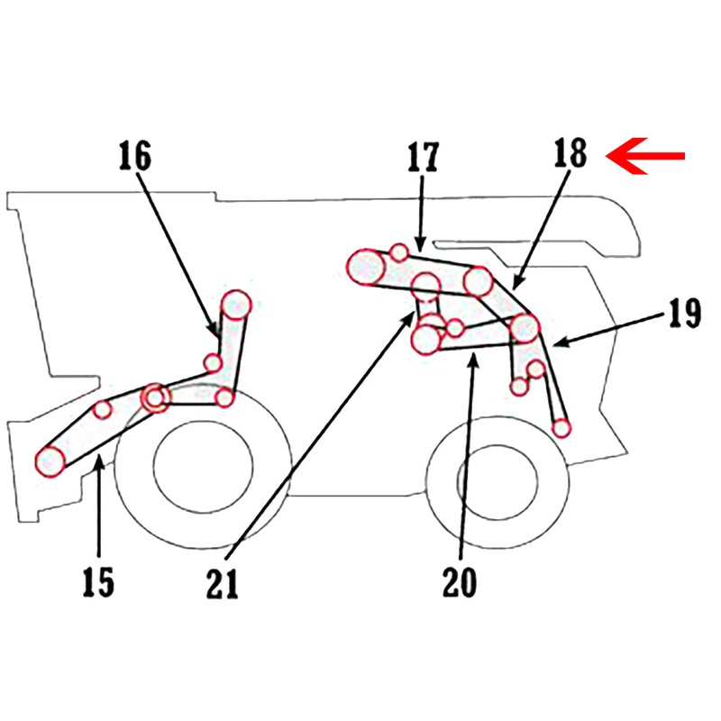 H240888 New Upper Chopper Drive Belt Fits John Deere S680 S680HM S690 S690HM
