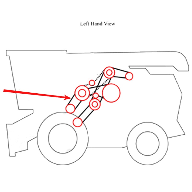 064441T1 Combine Beater Belt Fits Challenger 640