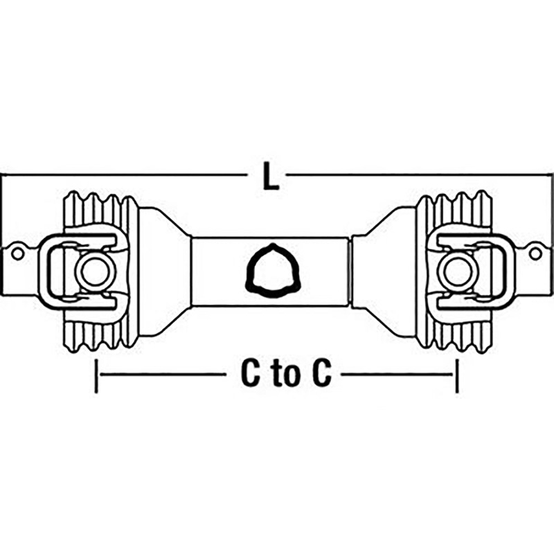 CS12911 New Universal Fertilizer Spreader QD Yokes Fits CAT. I Driveline 100 Ser