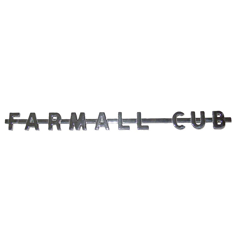 362386R2 Stainless Steel 16" Side Emblem Fits IH Fits FARMALL Fits Cub