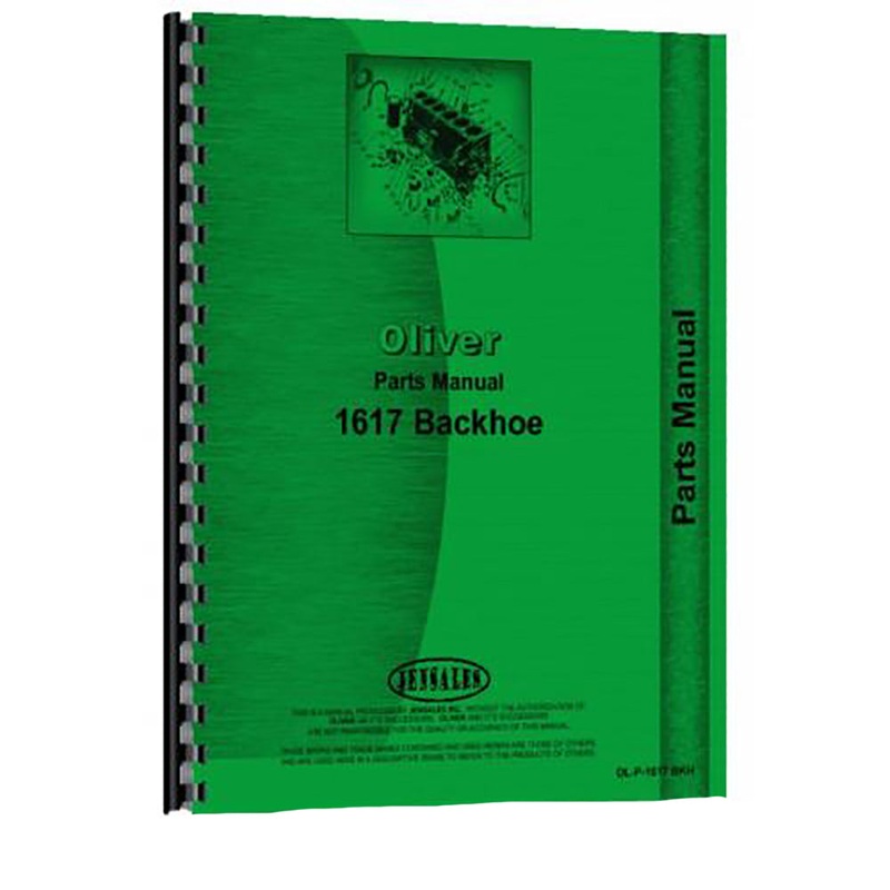 Attachment Parts Manual for White 4-78 Industrial 1617 Backhoe