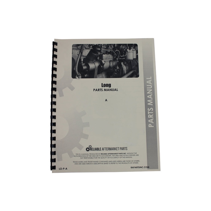 Tractor Parts Manual for Long A