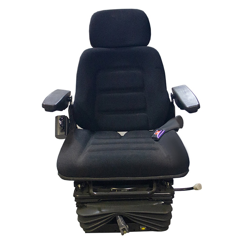 Universal Mechanical Fabric Seat for Loaders Backhoes And Construction Fits CAT
