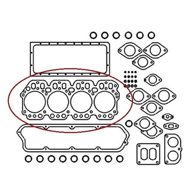 3681E016 Head Gasket Fits MF 3065 3370 698T Fits Caterpillar 416 426 Fits JCB