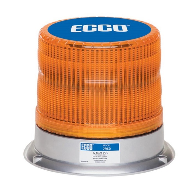 7960A New LED Amber Flashing Strobe Light Permanent Mount 7960 Series 12-24VDC