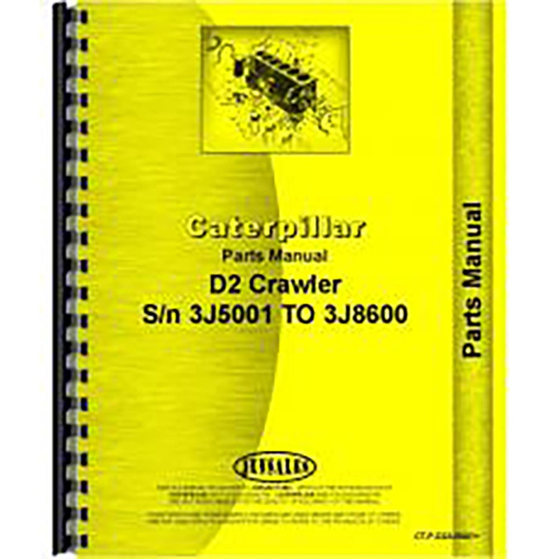 Fits Caterpillar D2 Crawler Parts Manual (New)
