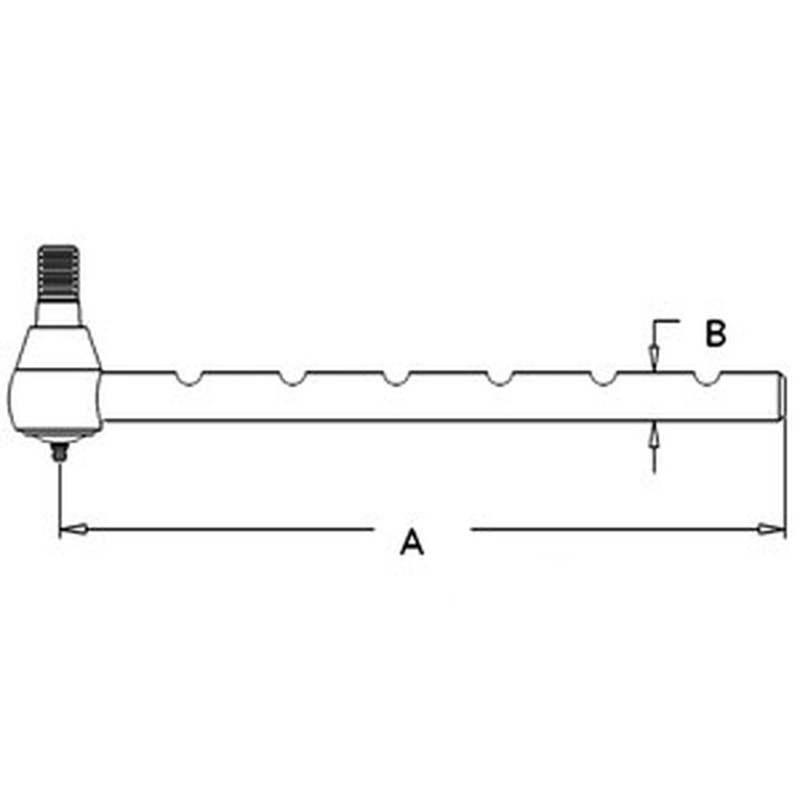 Outer Tie Rod for White 160 170 195 Workhorse 2-180 6175 6195 72161868 NEW