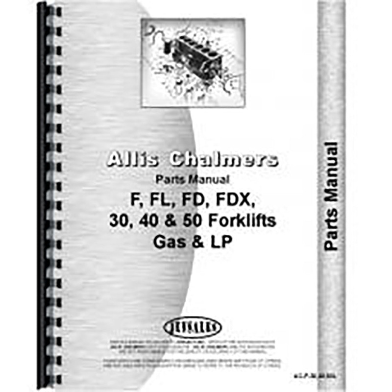 Parts Manual Fits Allis Chalmers FDX 50 Tractors