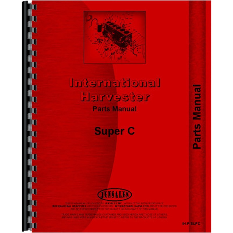Parts Manual Fits FARMALL Fits International Harvester C Tractor 1951 to 1954