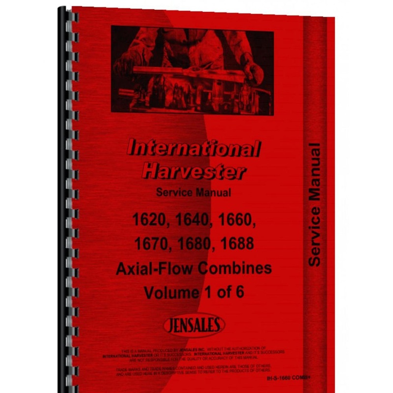 Service Manual Fits Case 1620 1670 Combine includes fold-out illustrations