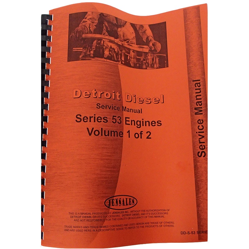 Service Manual Fits Case 40D Engine Series 53 Engines Detroit Diesel