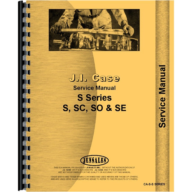 Service Manual Fits Case SC Tractor (1940-1955)