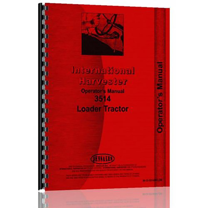 Tractor Operator Manual Fits International Harvester 3514