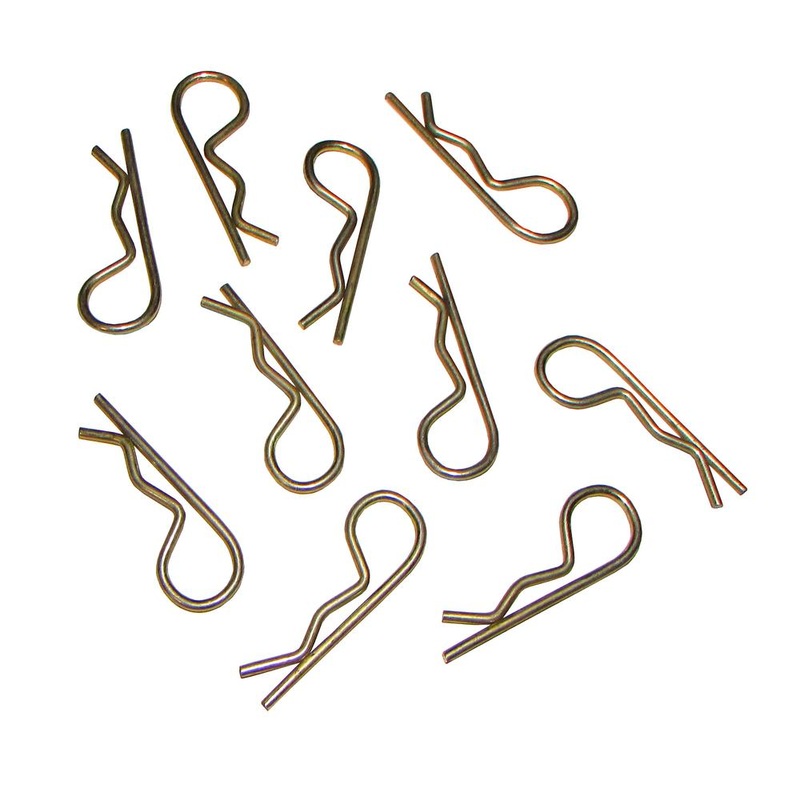 Set of Ten (10) Hair Pin Clips HP6 3/32" Diameter Wire 1-5/8" Long