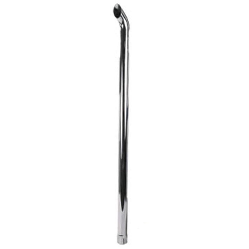 ZNL89020C New Universal Products Curved Chrome Exhaust Stack