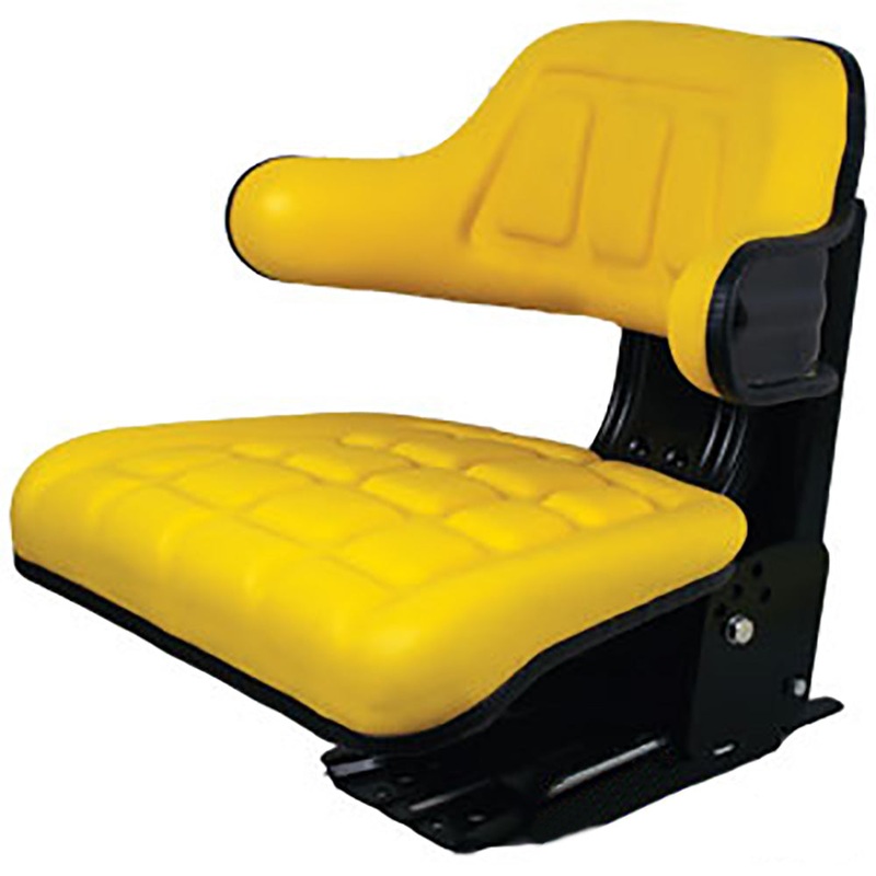 TS1040ATSP New Yellow Waffle Seat Slide Track Adjustable Base Fits John Deere