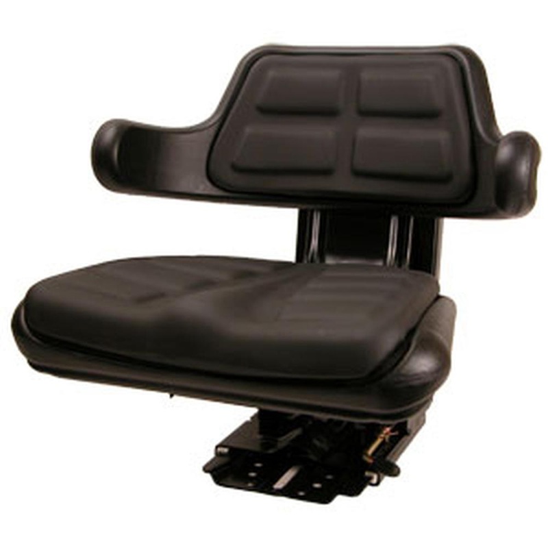 Universal Black Seat With Suspension Track and Adjustment Agnle
