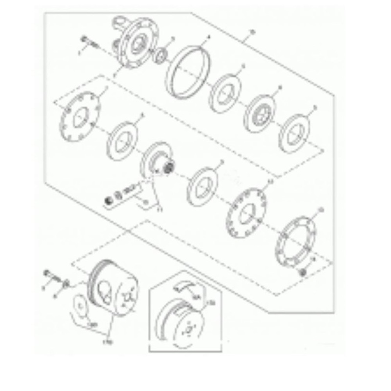 W43072 Clutch FV34 Drive Plate for Bondoli & Pavesi Tractors Size 5 6 7 8