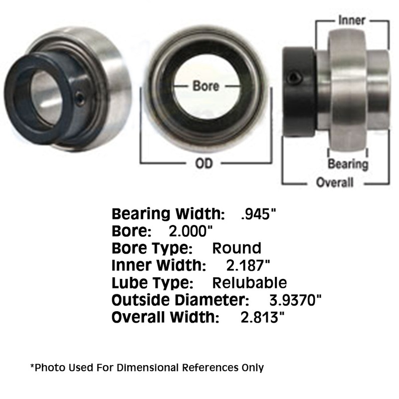 WPS200GRC Tractor Re-Lubri Fits CATable Spherical Ball Bearing With Collar
