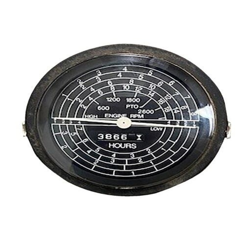 Used Speedometer - Tachometer Black and White Face - No Dial fits International Hydro 100 1066 1086 1206 1256 1456 1466 1468 1486 103151A1 84212503