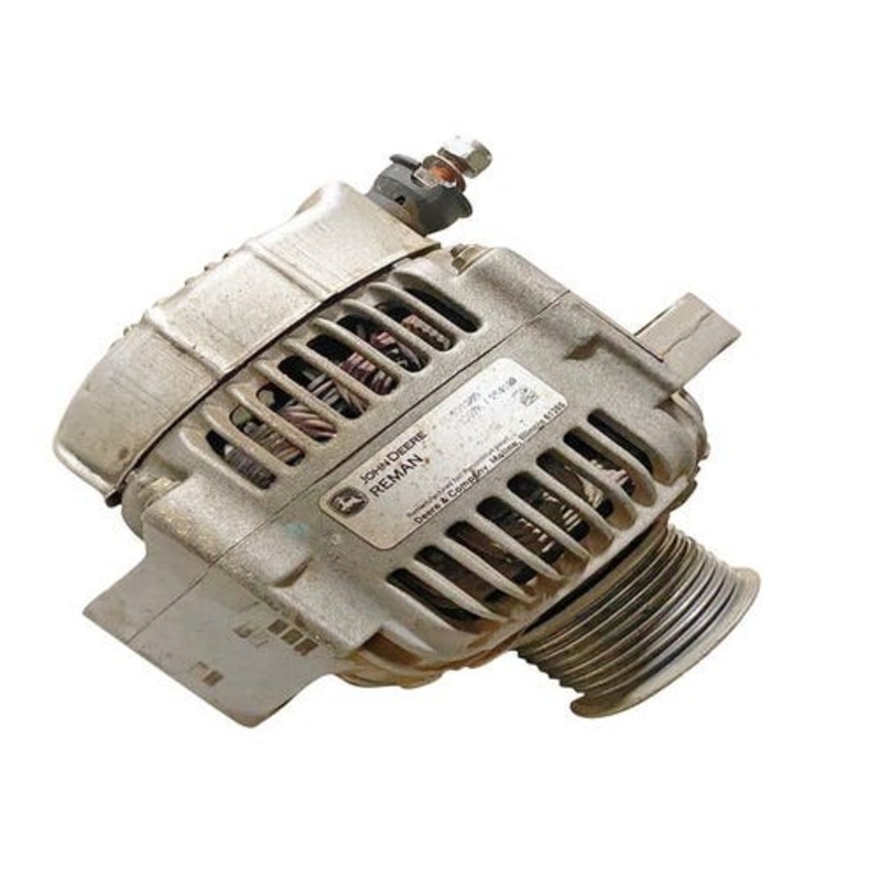 Used Alternator - Denso Style (12195) fits John Deere 7600 7610 7710 7810 8100 8200 8300 8400 RE46608 fits Delco Remy 10459517 fits Denso 100211-6420