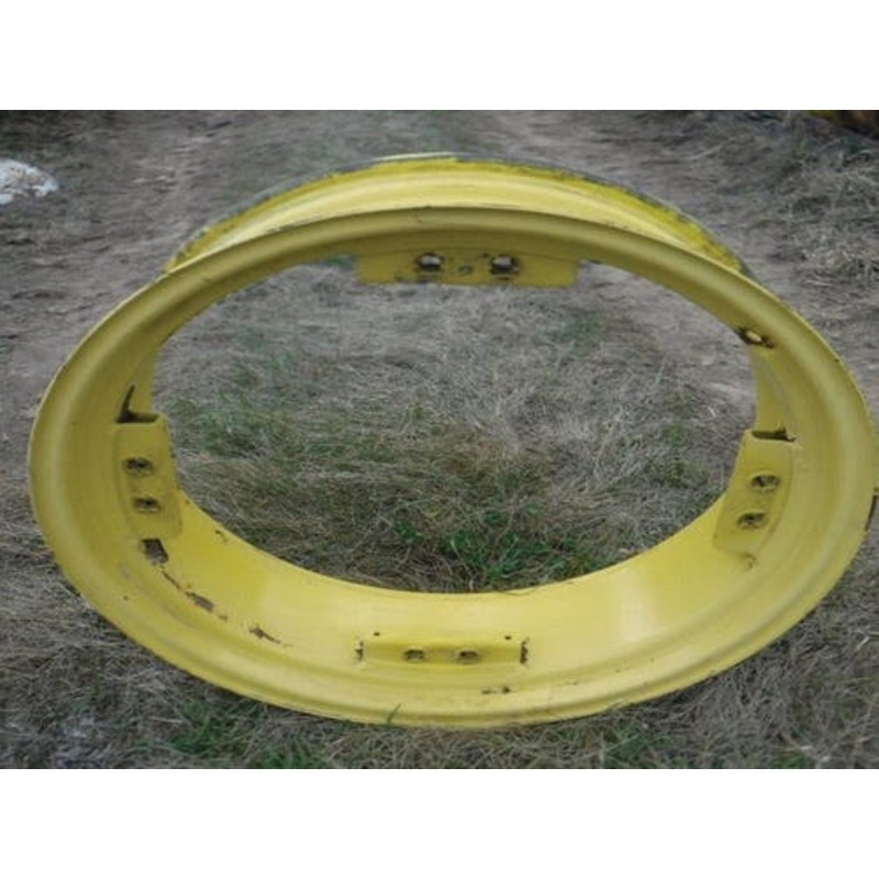 Used 10"x 28" 4 Channel 8 Square Bolt Front Rim fits John Deere 6110 6200 6210 6300 6310 6400 6410 6500 6605 6410 6500 AL110552