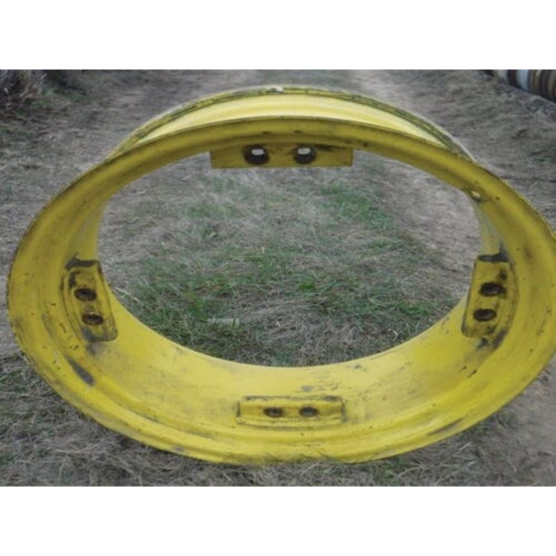 Used 12"x 28" 4 Channel 8 Bolt Rim fits John Deere 6110 6200 6210 6300 6310 6400 6410 6500 6410 6500 AL110553 AL116665 GKN 01118360