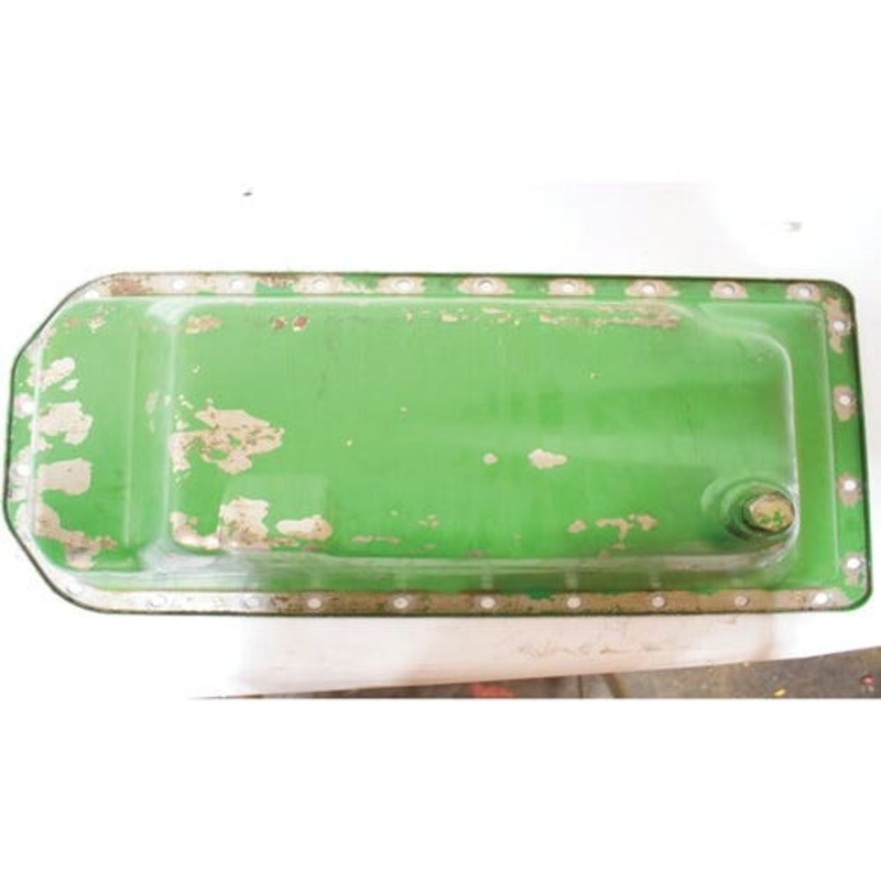 Used Oil Pan fits John Deere 410J 3200 3215 3220 3400 3415 3420 3800 344 210K 310K 310SK 315SK 325SK 325K 410K 310SL 315SL 325SL 410L 210L RE59545