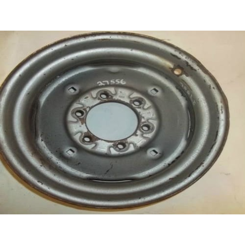 Used 8.25" x 16.5" 3.5" & 5.75" Offset 6 Bolt Rim fits Gehl SL4510 4510 074016A