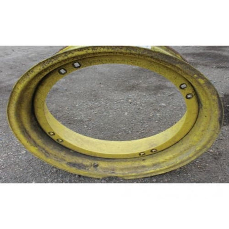 Used 12" X 28" 8 Bolt Plate Front Rim fits John Deere 6120 6220 6320 6420 6615 6715 AL117904
