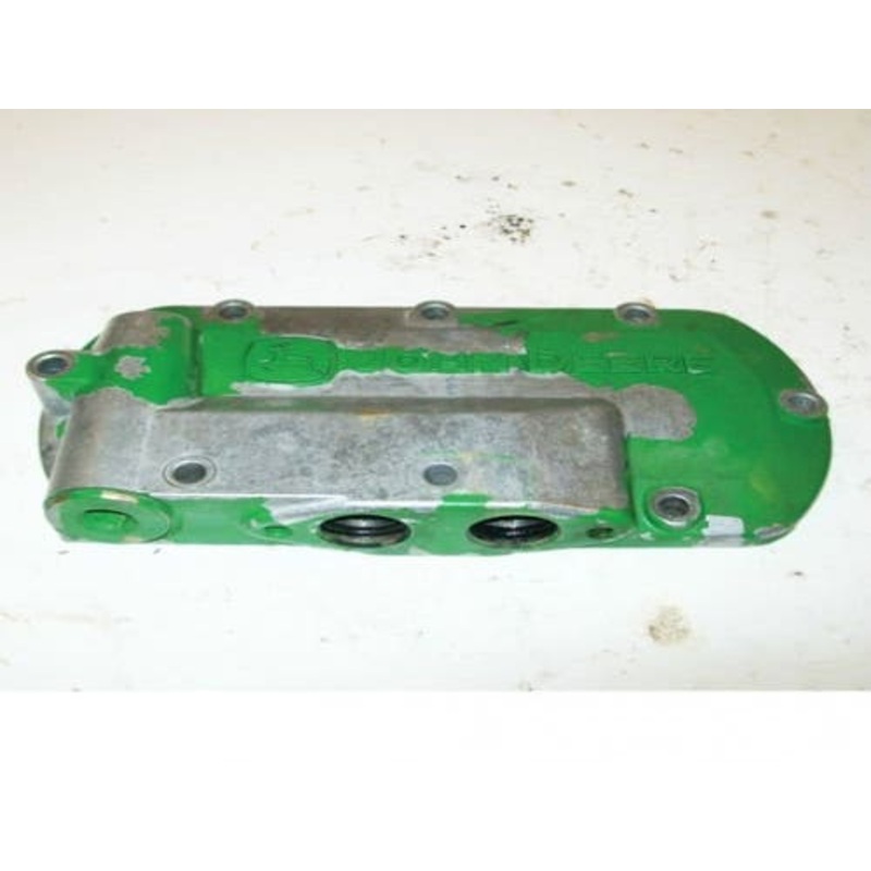 Used Engine Oil Cooler Cover fits John Deere 7710 7810 7820 7920 8120 8220 8320 8420 8520 8400 8110 8210 8310 8410 9100 9120 9610 9650 9660 R134602