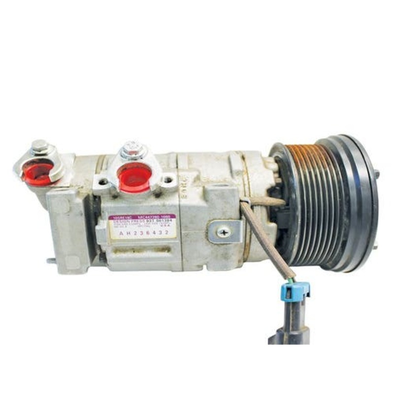 Used Air Conditioning Compressor with Pulley fits John Deere S650 S660 S670 S680 S685 S690 T550 T560 T660 T670 W540 W550 W650 W660 8500 8600 AH236432