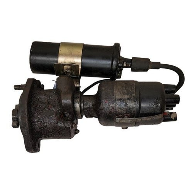 Used Distributor with base less tach drive fits International A B C Cub H M Super A Super C Super H Super M 100 130 140 200 300 340 350 400 450 504