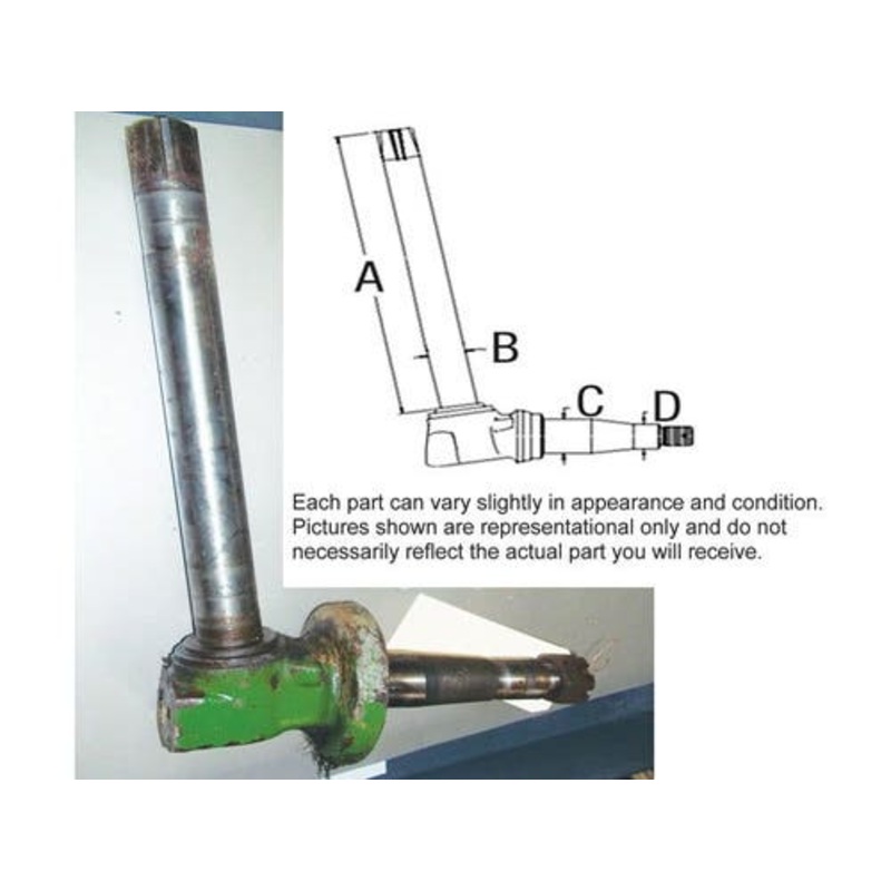 Used Spindle - Right Hand & Left Hand fits John Deere 2020 1120 2020 2120 3120 1130 1630 1830 2030 2130 3030 3130 AL19730