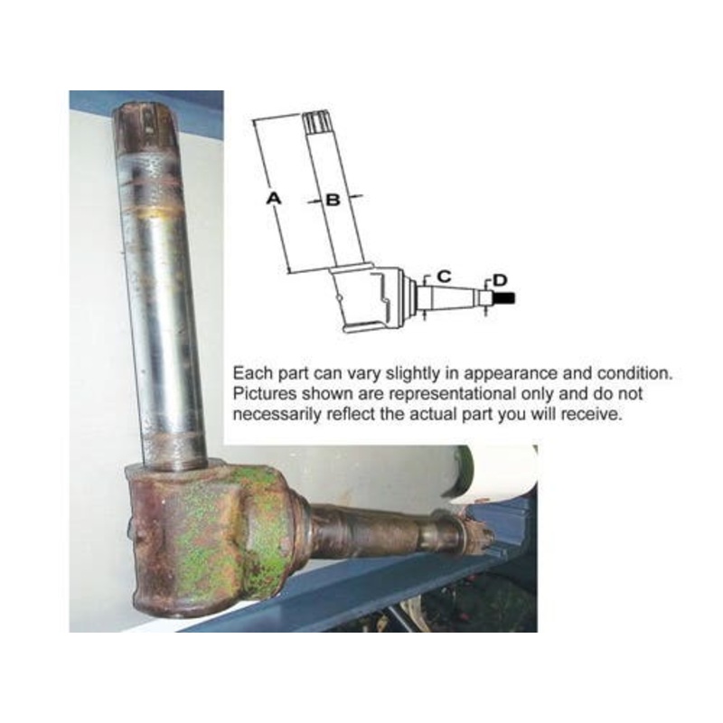 Used Spindle - Right Hand & Left Hand fits John Deere 4555 4560 4630 4640 4650 4755 4760 4840 4850 4955 4960 8100 8200 8300 AR53880 R34041