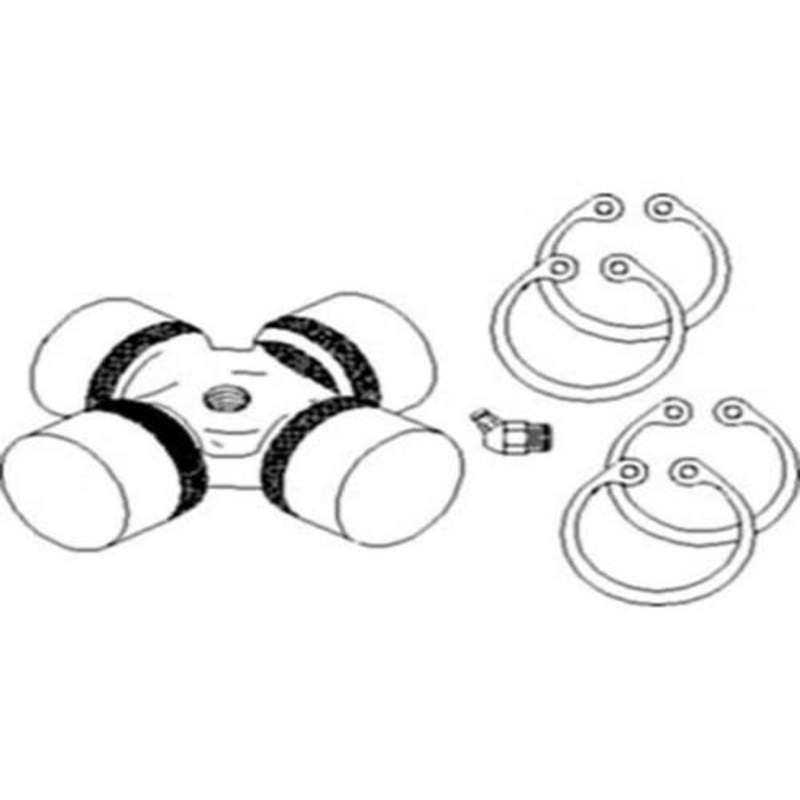 Cross and Bearing Kit fits Ford TW5 TW15 TW25 7910 8210 6710 7710 7610 83956474 83958381