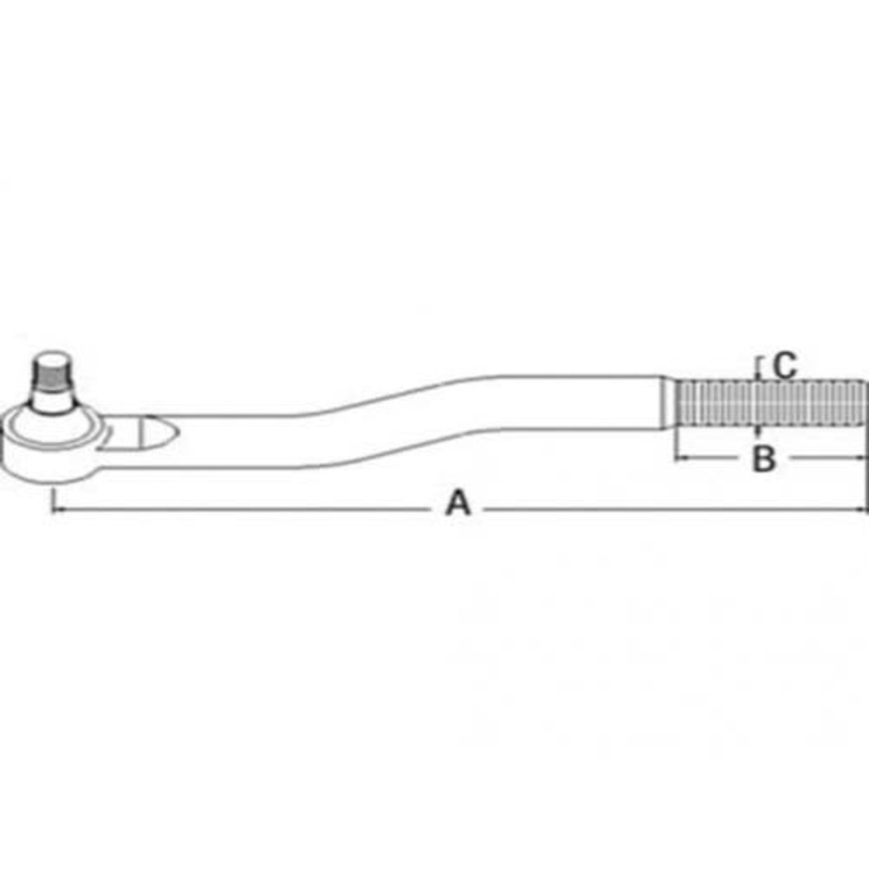 Tie Rod - MFWD fits New Holland TG210 TG230 302643A1 fits Case IH MX180 MX200 MX220 MX210 MX230 302643A1