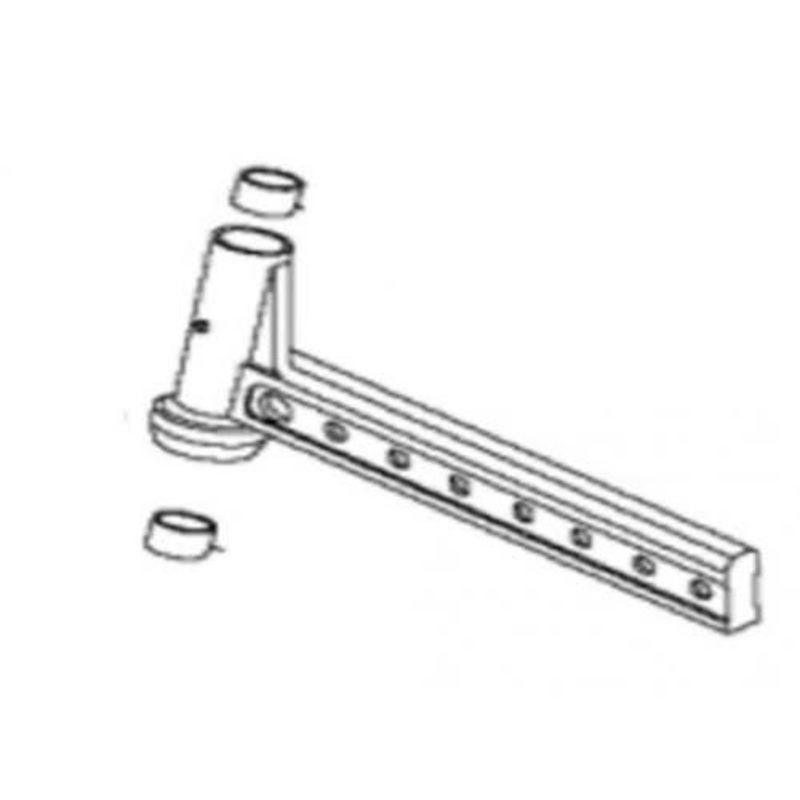 Axle Knee Left Hand fits John Deere 5101EN 5310N 5320N 5325N 5400 5400N 5415 5420N 5425N 5500 5500N 5510N 5520N 5525N RE61847 fits Carraro 122922