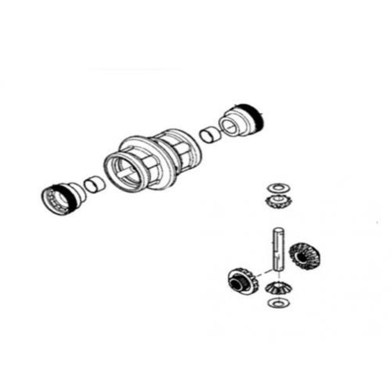 Differential Gear Kit - Carraro fits John Deere 5105 5205 5220 5225 5303 5320 5325 5403 5420 5425 5520 5525 5615 5715 RE204874 fits Carraro 68070
