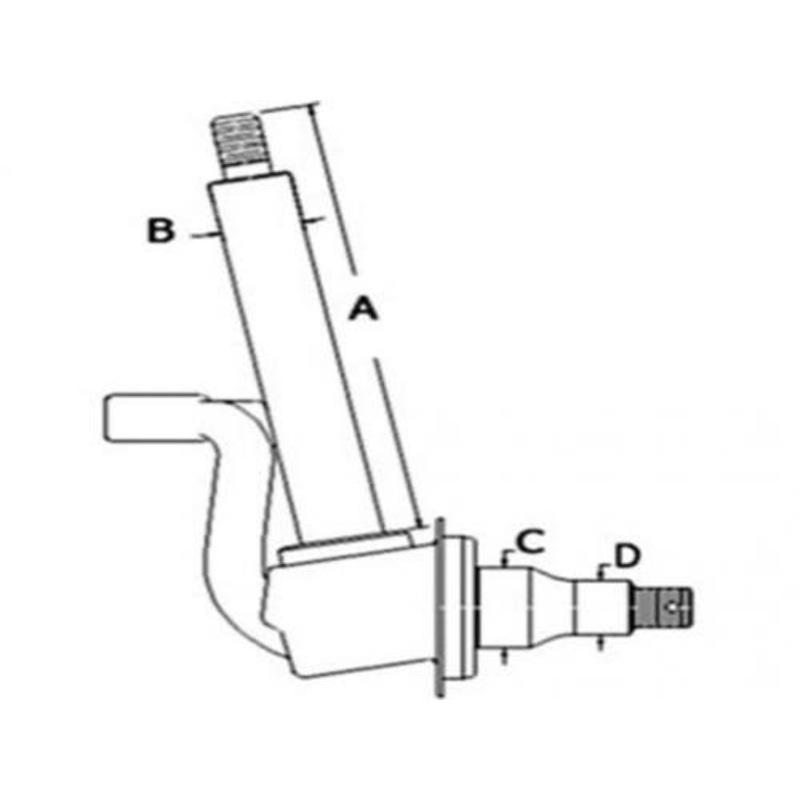 Spindle - Left Hand fits John Deere 5103 5200 5203 5210 5300 5310 5400 5410 5500 5220 5420 5303 5320 5403 5415 RE196179 RE45882 RE208804 148081