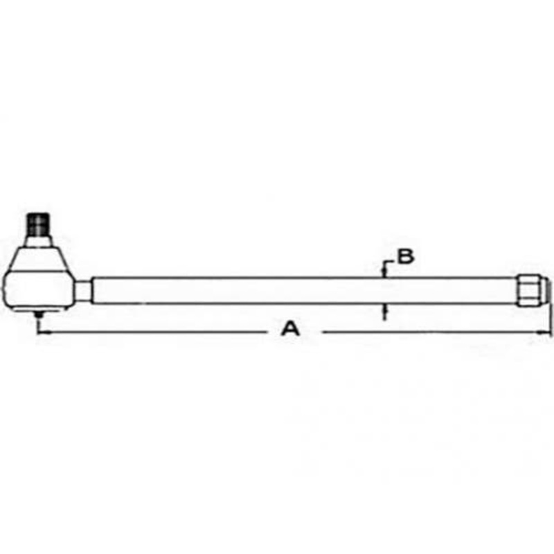 Tie Rod Tube with End fits Leyland 245 253 255 262 272 282 344 384 465 502 602 702 802 VPJ3056 VPJ3065 27H9431 fits JCB 02350004