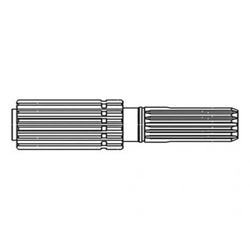 Mechanical Front Wheel Drive Sun Gear Shaft fits Ford 5110 5610 6610 7610 83946032 fits Case IH 685 695 785 885 895 995 81320C1 fits ZF ZP4472352075