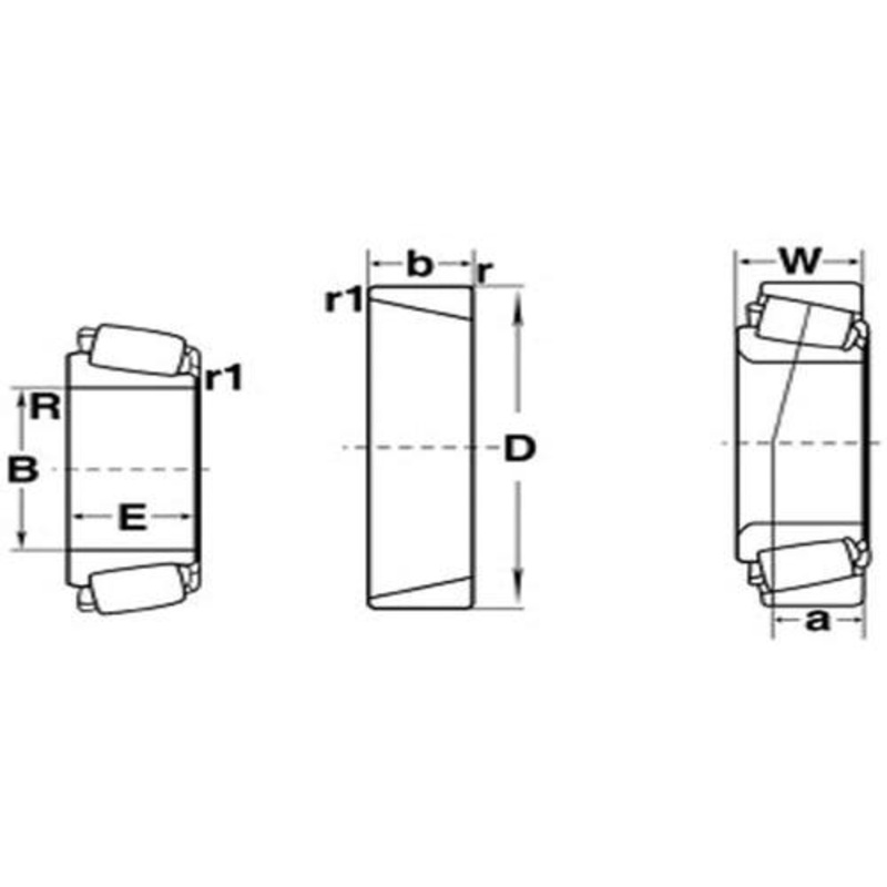 Bearing Cup fits Massey Ferguson 205 300 550 750 760 831077M1 fits Allis Chalmers 70227666 fits AGCO BR70227666 fits Bush Hog 146242BH